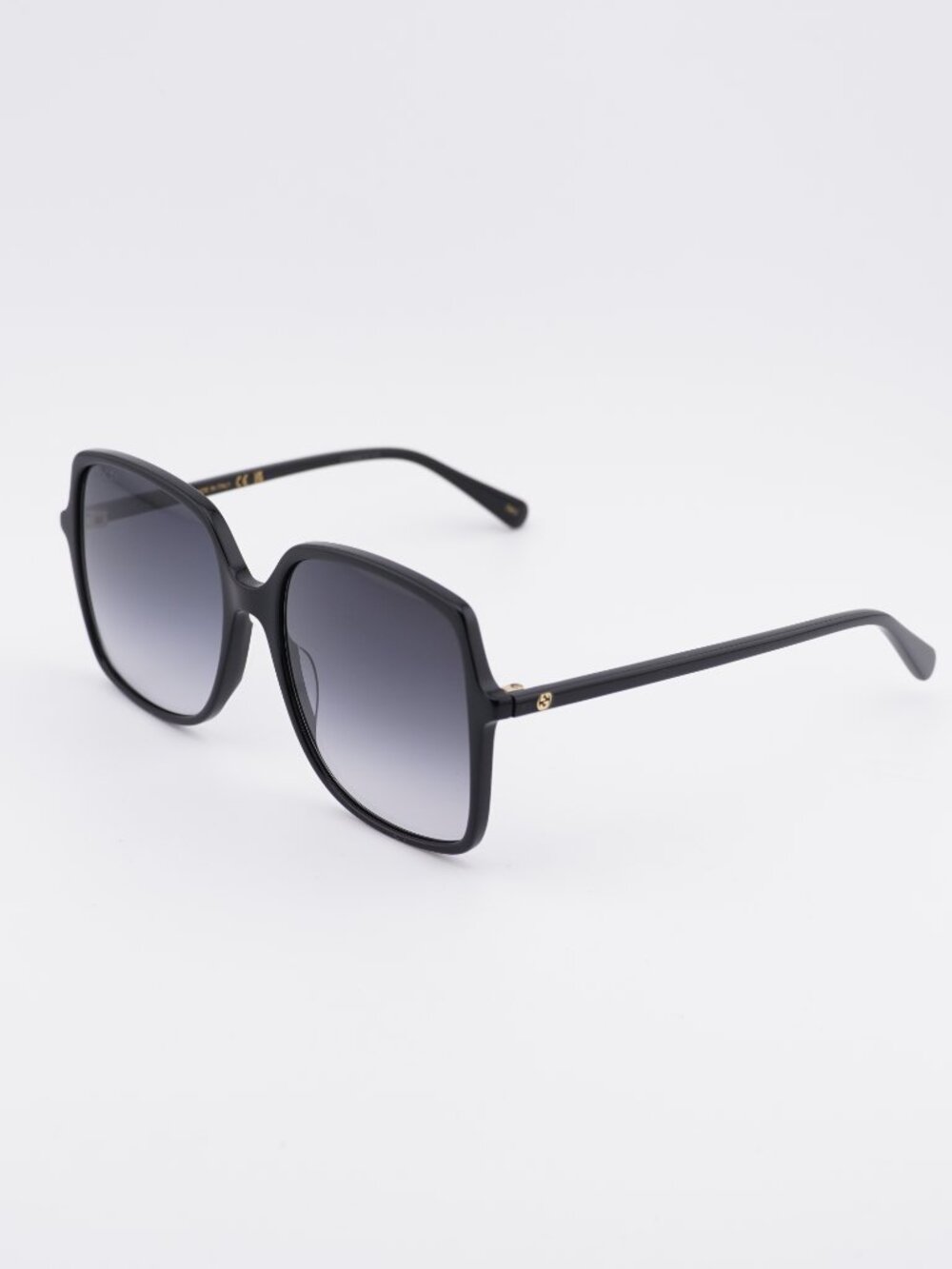 Gucci GG0544S 001 Sunglasses Black Square Frame, Grey Gradient Lenses